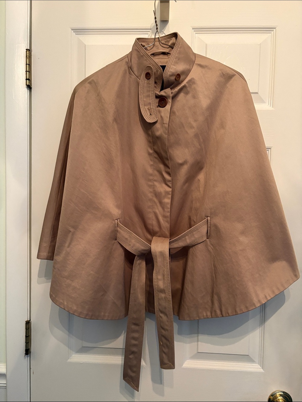 Banana Republic Cape Trench Coat with Belt - Picture 1 of 11